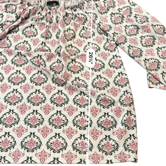 Erma’s Closet Pink Floral Women’s Long Sleeve Top Blouse with Design Size XS - Picture 5 of 8